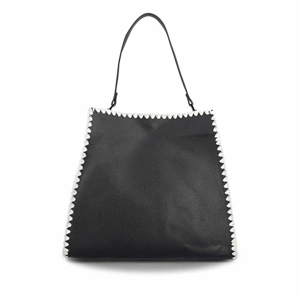 REMONTE Sommertasche Schwarz Lederimitat  Bag in Bag 