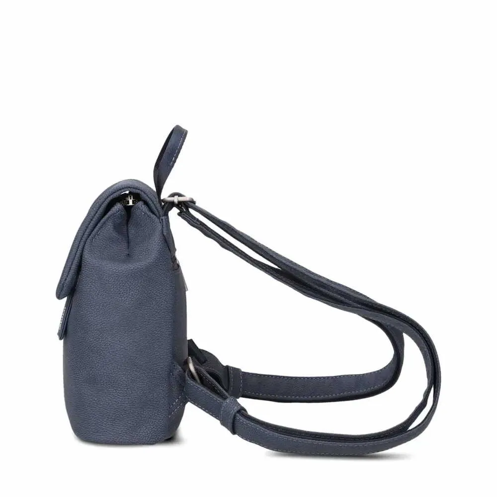 ZWEI Rucksack Blau Lederimitat 