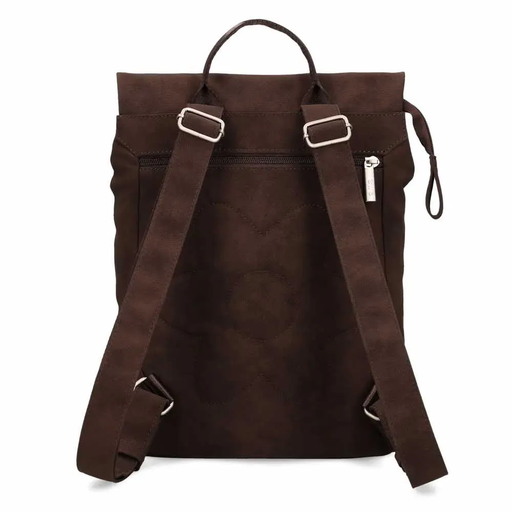 ZWEI Rucksack Braun Lederimitat ZWEI Rucksack Braun Lederimitat