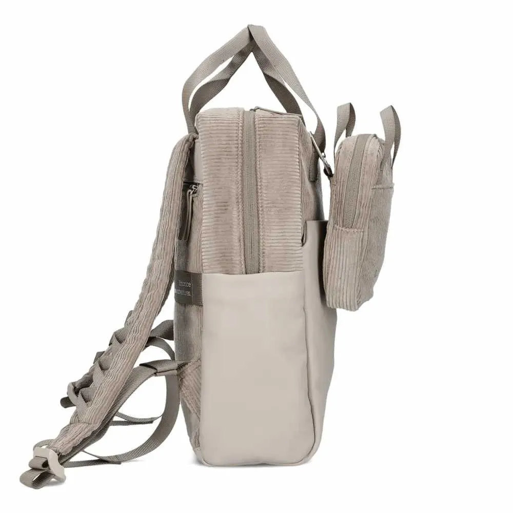 ZWEI mit Handytäschli Rucksack Taupe Textil ZWEI mit Handytäschli Rucksack Taupe Textil