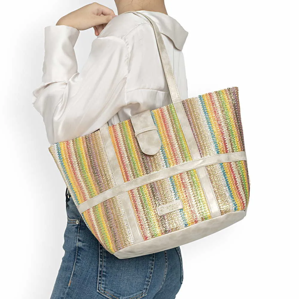 REMONTE Sommertasche Multicolor Lederimitat 