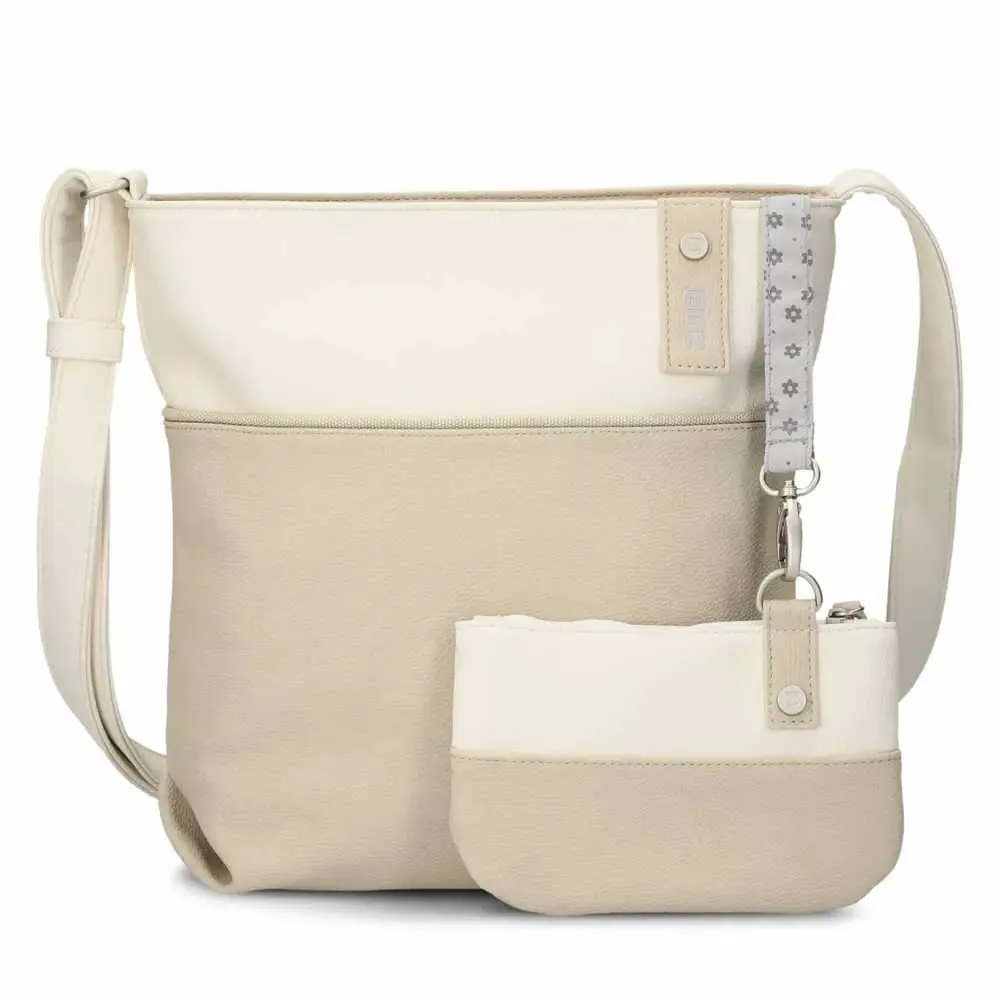 ZWEI Jana Umhängetasche Beige Lederimitat ZWEI Jana Umhängetasche Beige Lederimitat