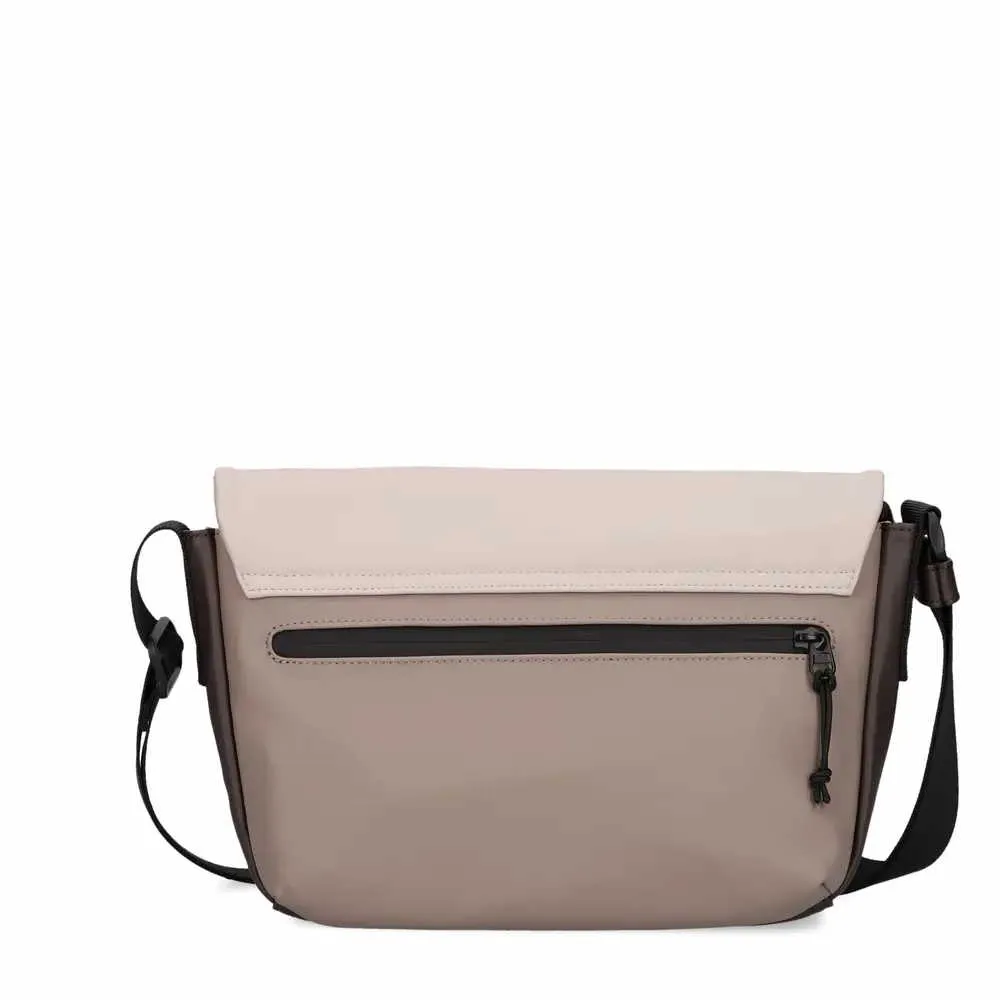 ZWEI Mademoiselle Handtasche mit Überschlag Beige Lederimitat ZWEI Mademoiselle Handtasche mit Überschlag Beige Lederimitat