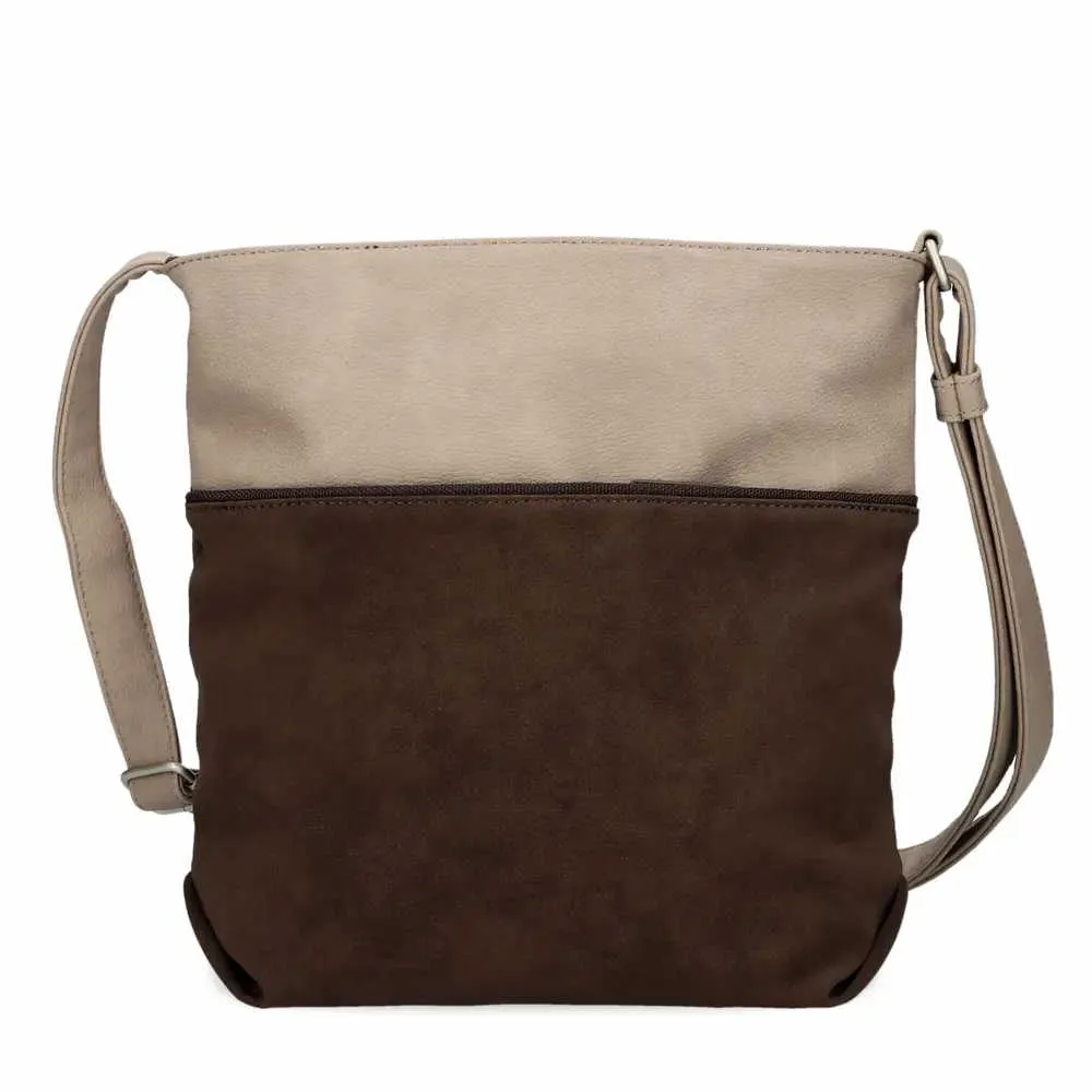 ZWEI Beuteltasche Beige Lederimitat ZWEI Beuteltasche Beige Lederimitat