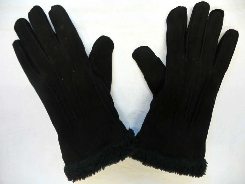 ISOTONER 3 Ziernähte, Fellabschluss Handschuh Cognac Leder ISOTONER 3 Ziernähte, Fellabschluss Handschuh Cognac Leder