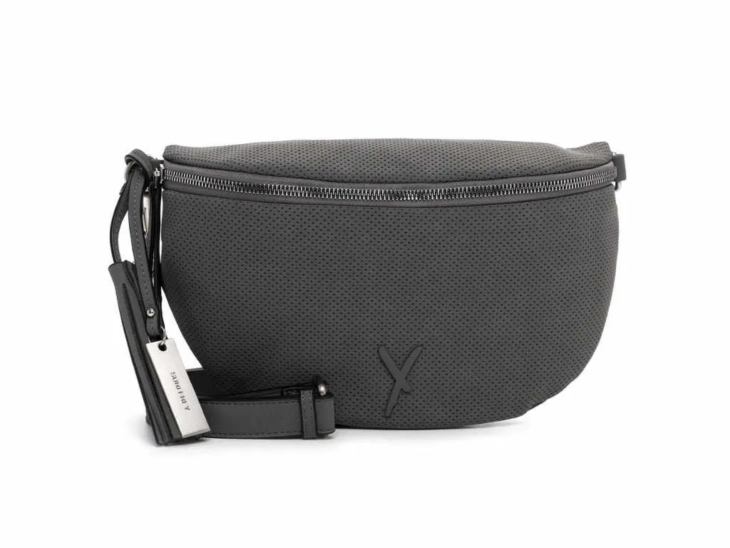 SURI FREY Gürteltasche / Bodybag Grau Lederimitat SURI FREY Gürteltasche / Bodybag Grau Lederimitat