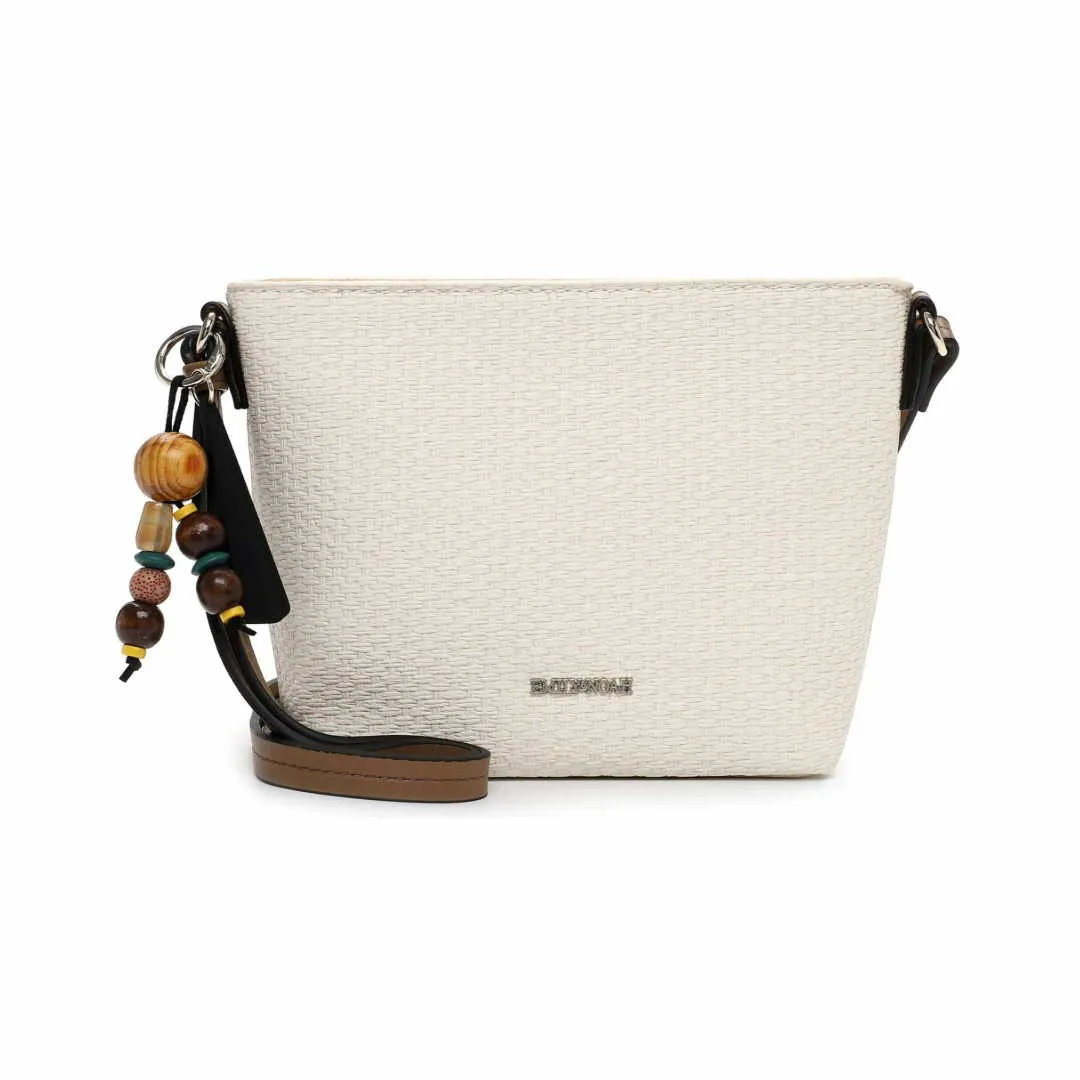 EMILY & NOAH Umhängetasche Offwhite Lederimitat 