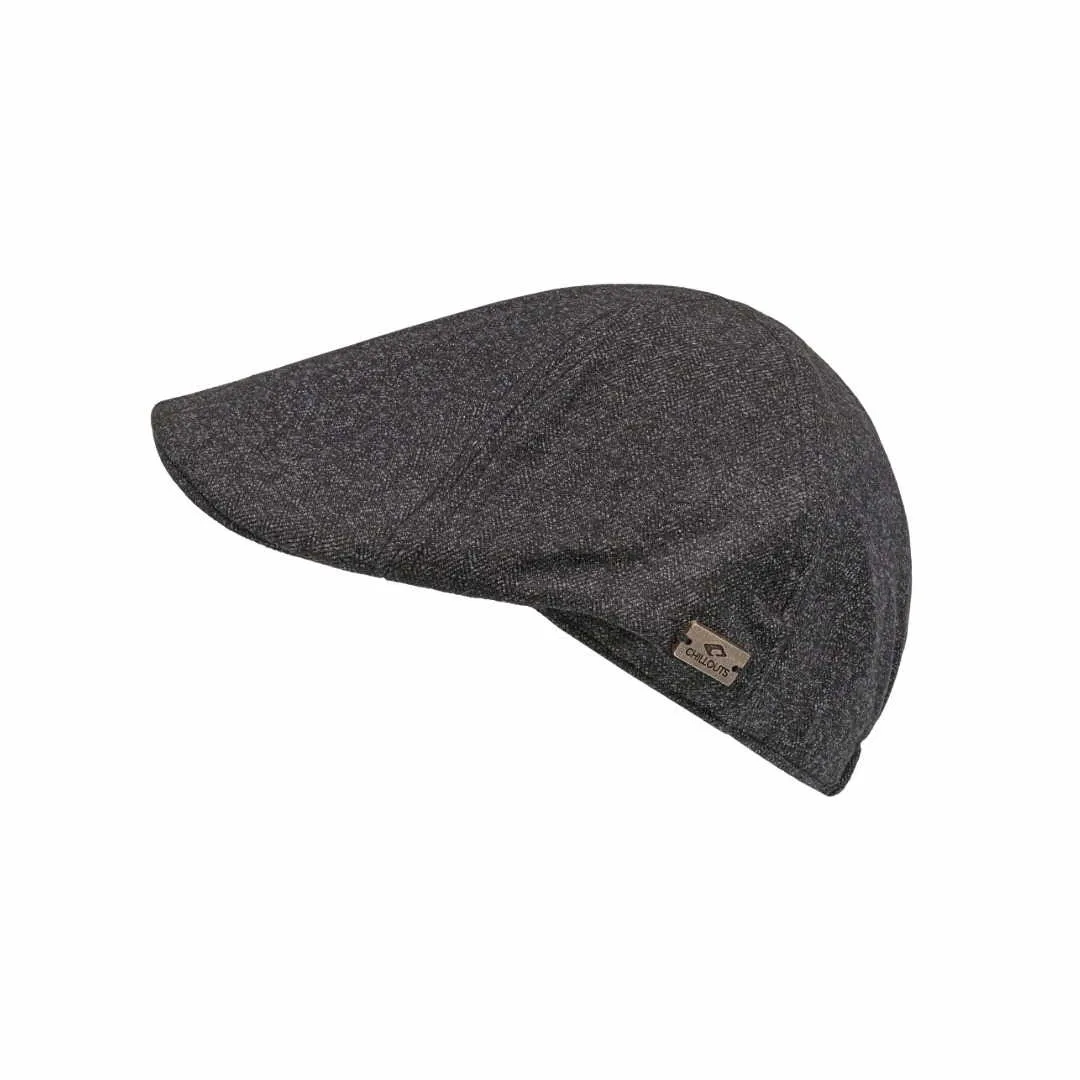 CHILLOUTS Schiebermütze Mode-Hut Grau Textil CHILLOUTS Schiebermütze Mode-Hut Grau Textil