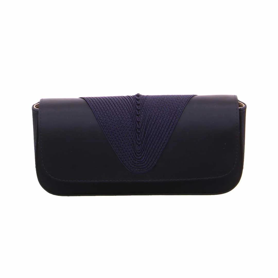 UNISA Clutch / Abendtasche Blau Textil 