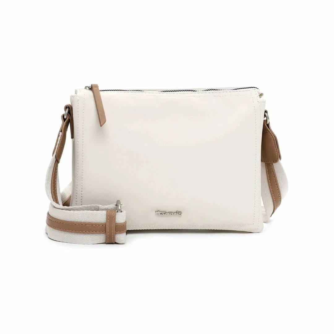 TAMARIS Umhängetasche Offwhite Lederimitat TAMARIS Umhängetasche Offwhite Lederimitat