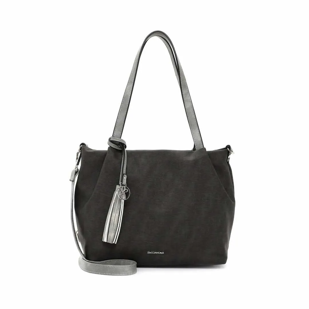 EMILY & NOAH mit Bag in Bag Shopper Grau Lederimitat EMILY & NOAH mit Bag in Bag Shopper Grau Lederimitat