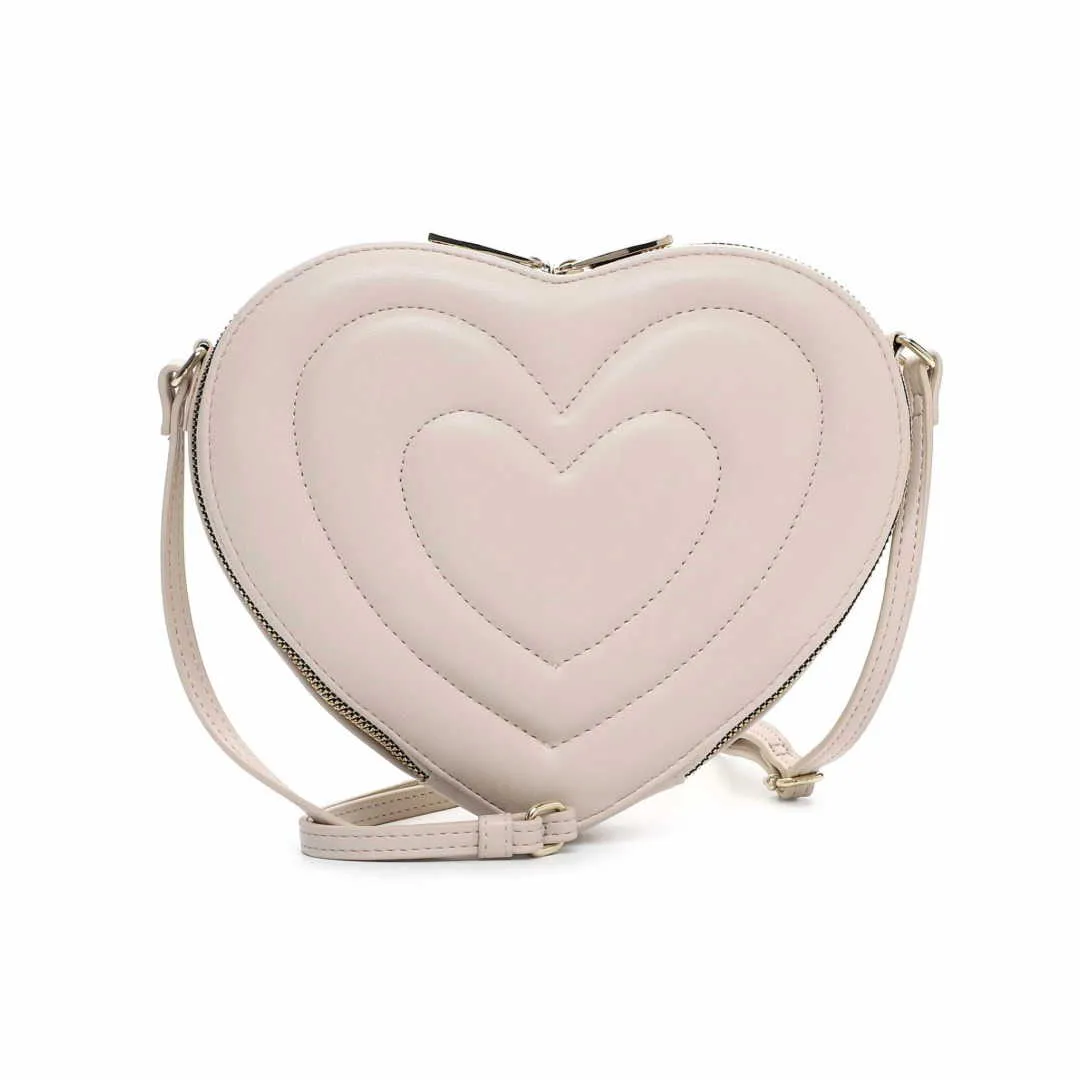 EMILY & NOAH Clutch / Abendtasche Beige Lederimitat 