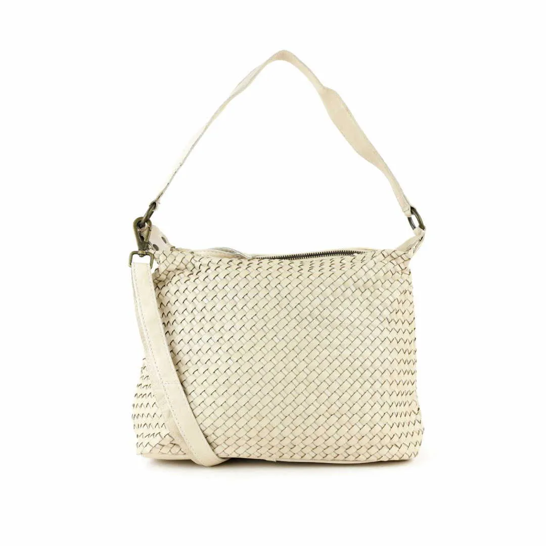 BEAR DESIGN Creme Umhängetasche Offwhite Leder BEAR DESIGN Creme Umhängetasche Offwhite Leder