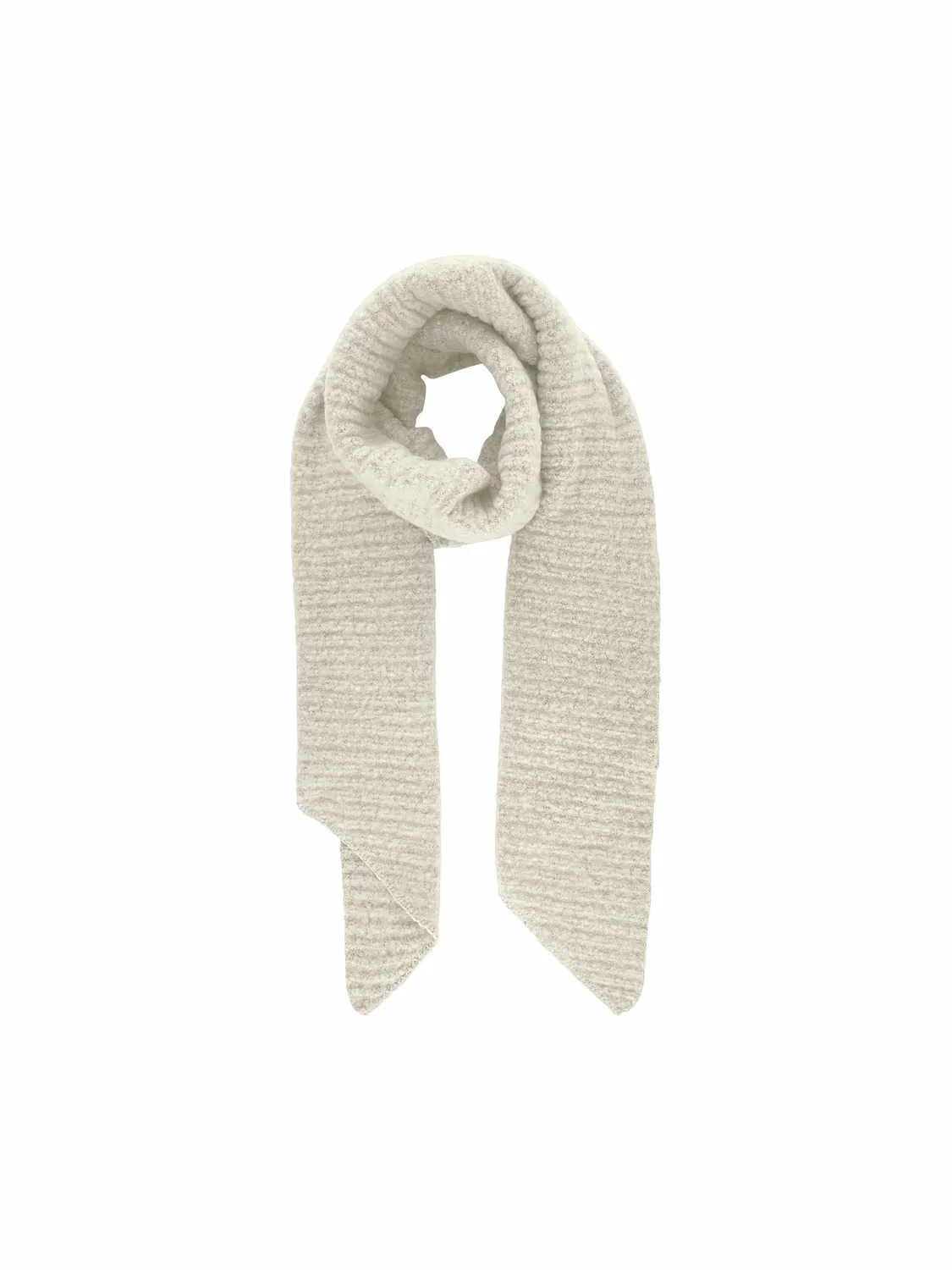 PIECES Struktur, 50 x 210cm Schal Offwhite Textil 