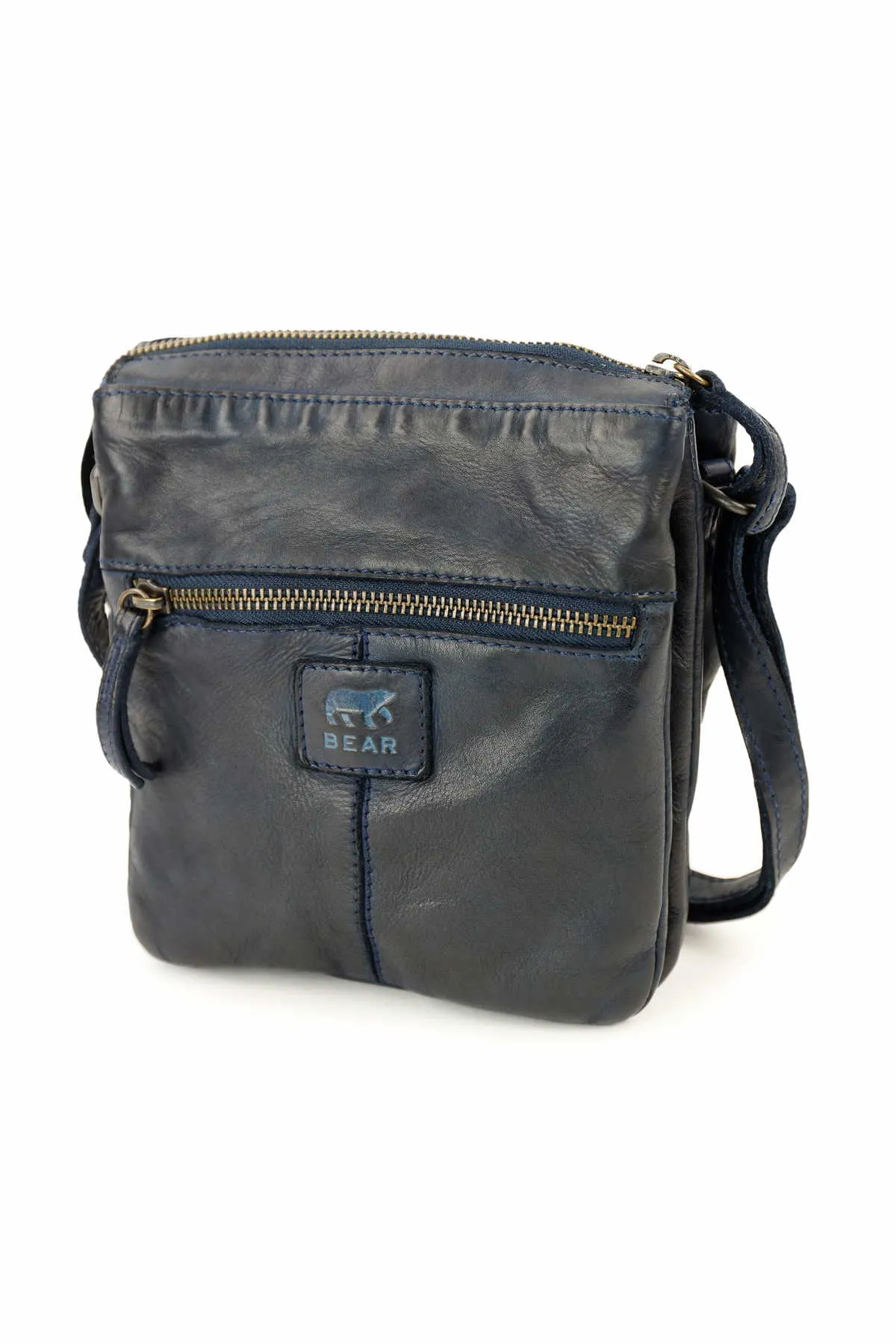 BEAR DESIGN Umhängetasche Dunkelblau Leder BEAR DESIGN Umhängetasche Dunkelblau Leder