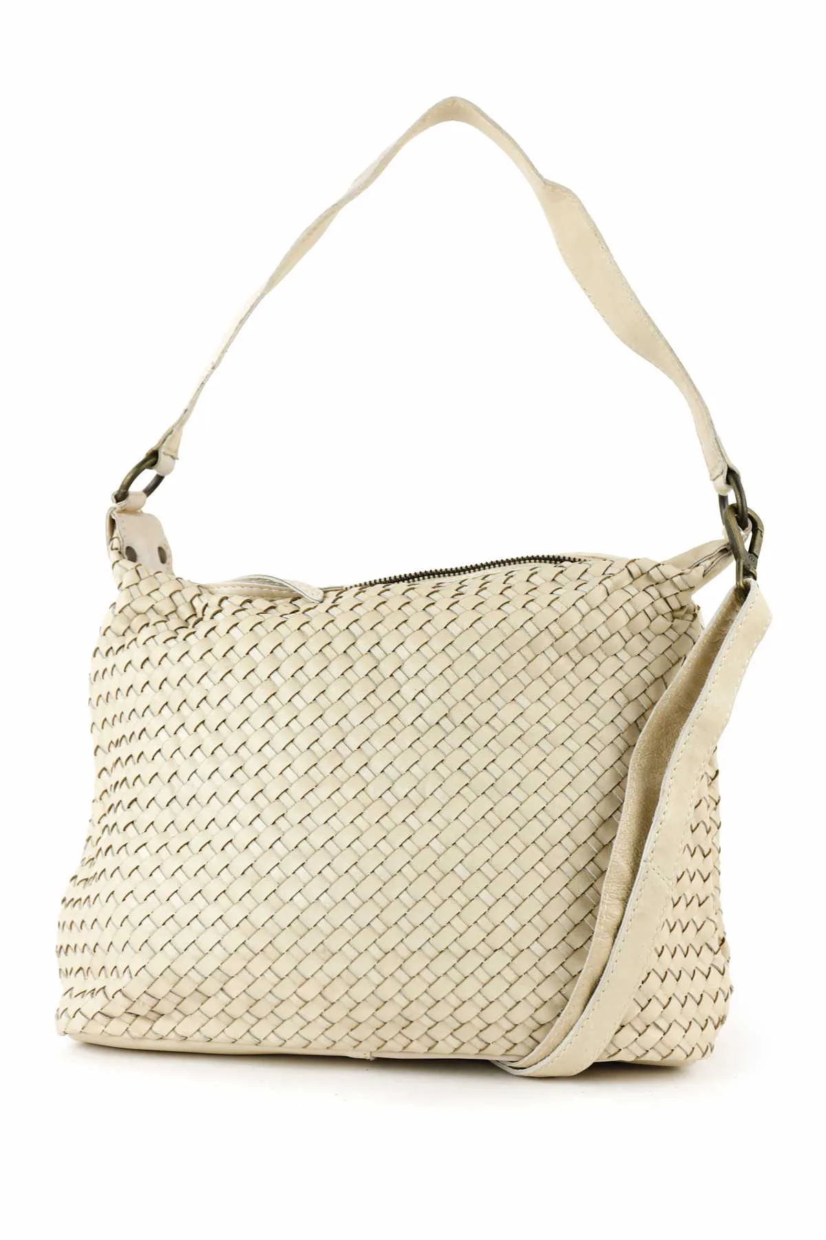 BEAR DESIGN Creme Umhängetasche Offwhite Leder BEAR DESIGN Creme Umhängetasche Offwhite Leder