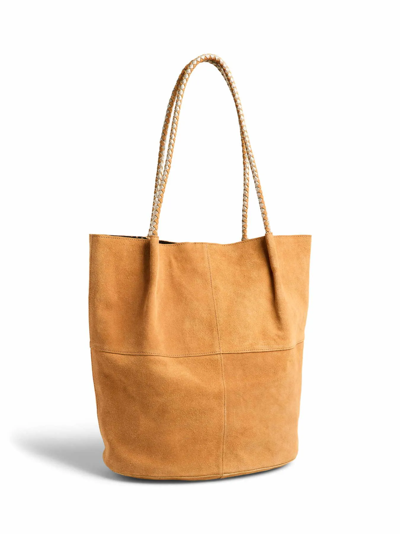 PIECES PCBRIANNA SUEDE SHOPPER FC Shopper Cognac Leder 