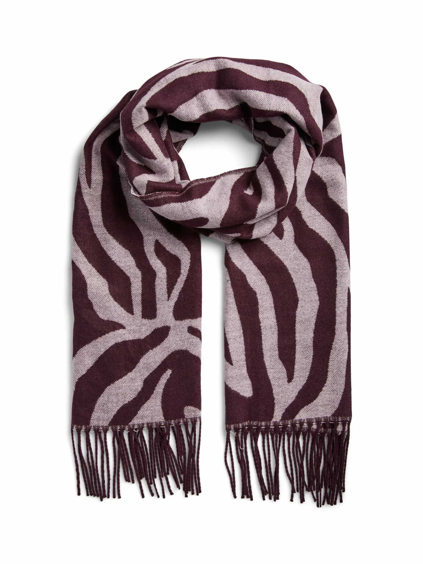 PIECES Schal mit Fransen Schal Bordeau Textil PIECES Schal mit Fransen Schal Bordeau Textil