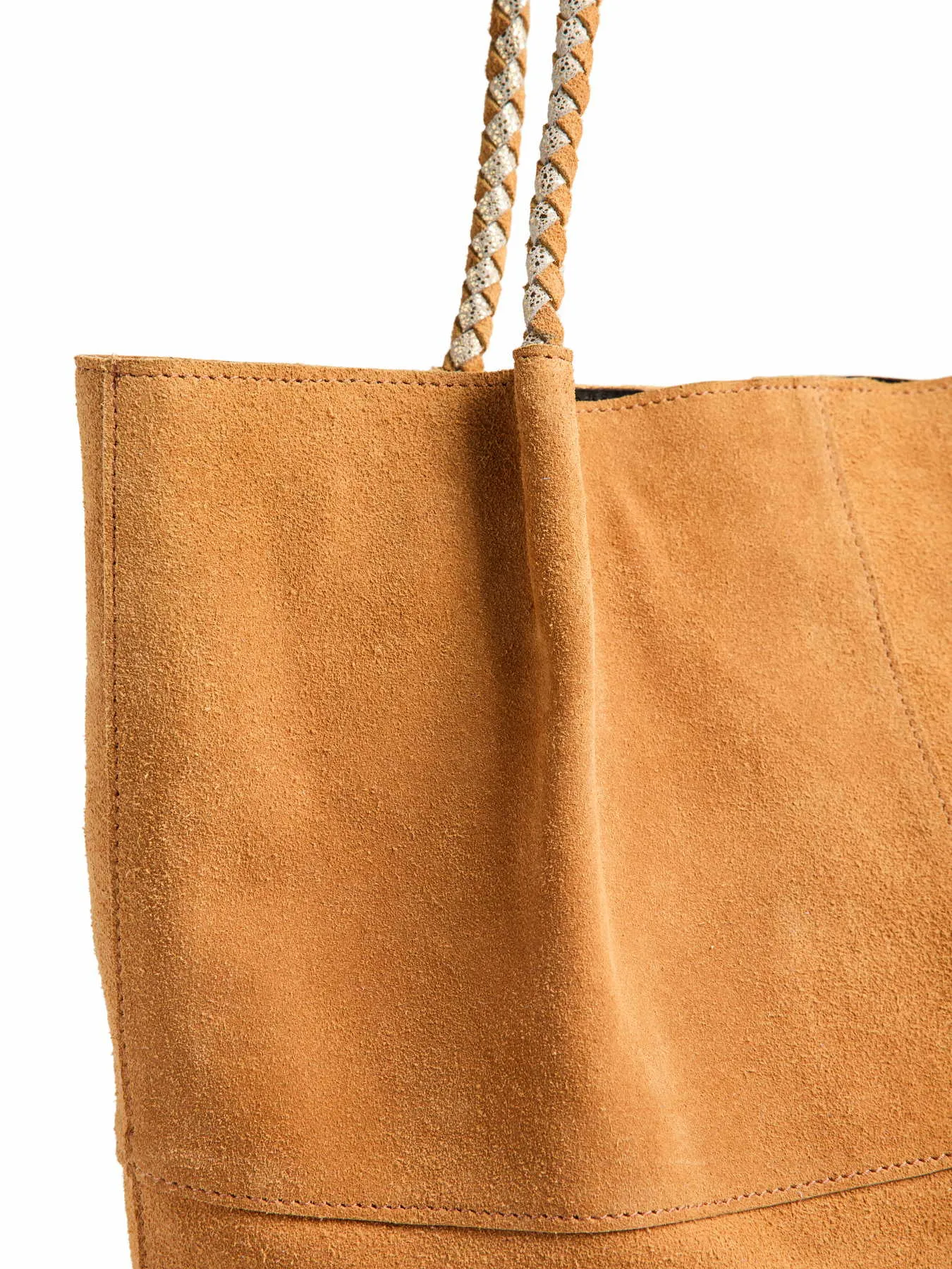 PIECES PCBRIANNA SUEDE SHOPPER FC Shopper Cognac Leder 