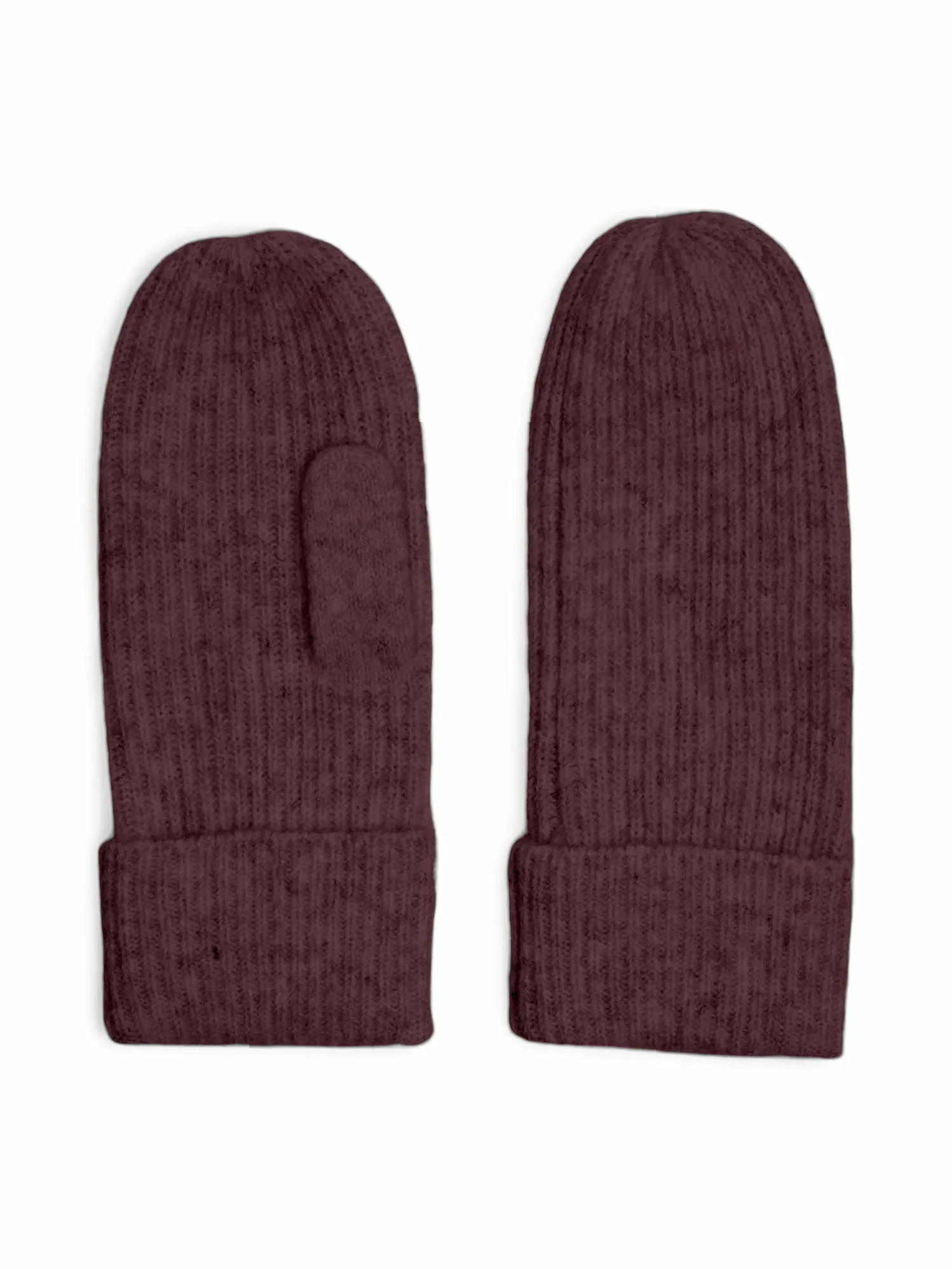 PIECES Fausthandschuhe, Umschlag Strickhandschuh Bordeau Textil PIECES Fausthandschuhe, Umschlag Strickhandschuh Bordeau Textil