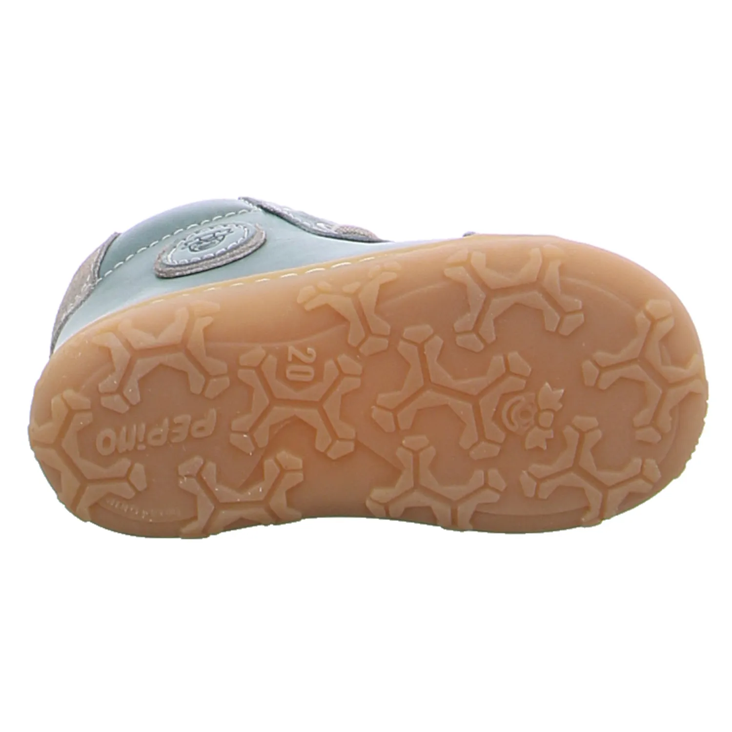 PEPINO Bottine Lauflernschuh Grünblau Leder 