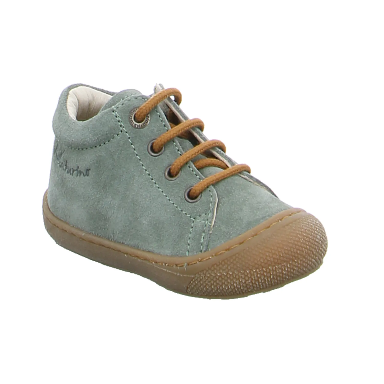 NATURINO unisex Bottine Lauflernschuh Grünblau Leder 