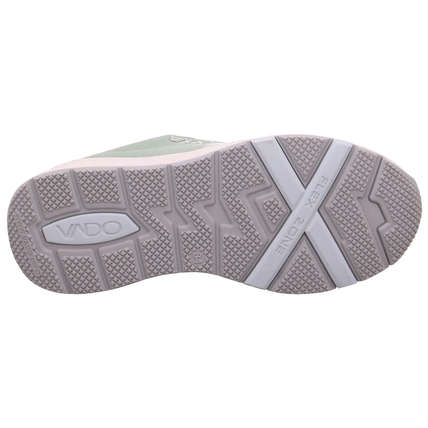 VADO Sneaker Outdoor Mädchen-Halbschuh Klett Pastelgrün Textil 