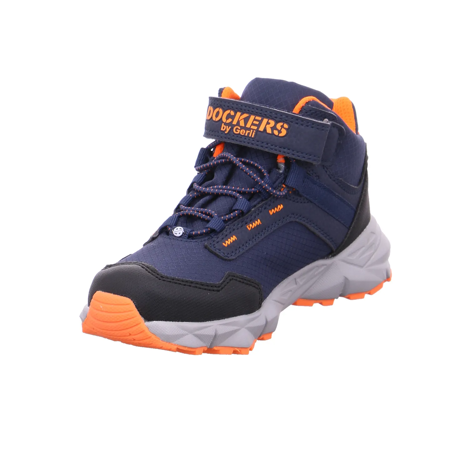 DOCKERS Boot Kleinkinder-Halbschuh Klett Blau Lederimitat DOCKERS Boot Kleinkinder-Halbschuh Klett Blau Lederimitat