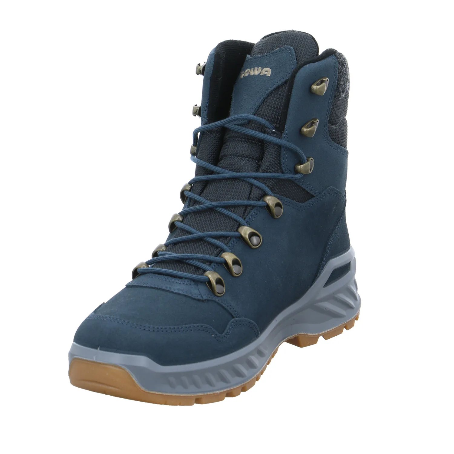 LOWA Snowboots Blau Leder LOWA Snowboots Blau Leder
