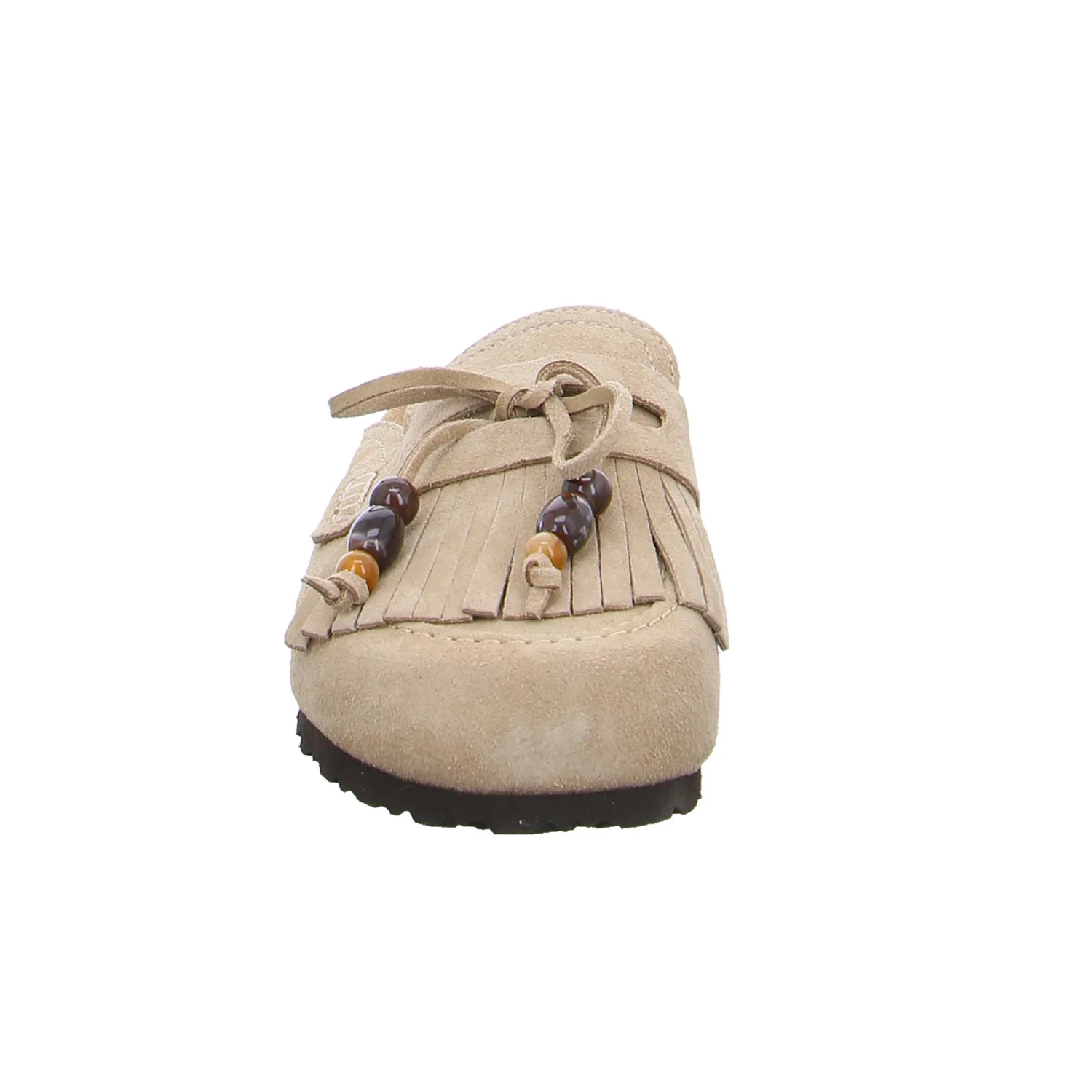 YOKONO Pantolette Beige Leder YOKONO Pantolette Beige Leder