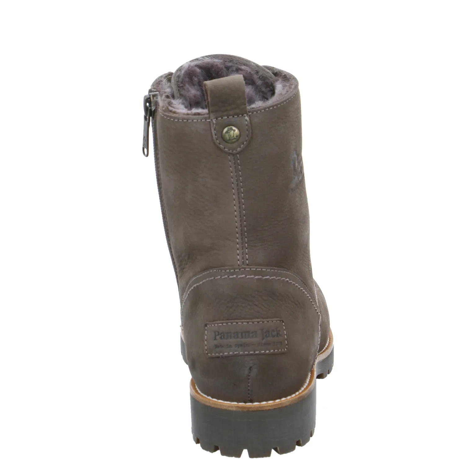 PANAMA JACK mit Lammfell - Innenfutter Boot Grau Leder PANAMA JACK mit Lammfell - Innenfutter Boot Grau Leder