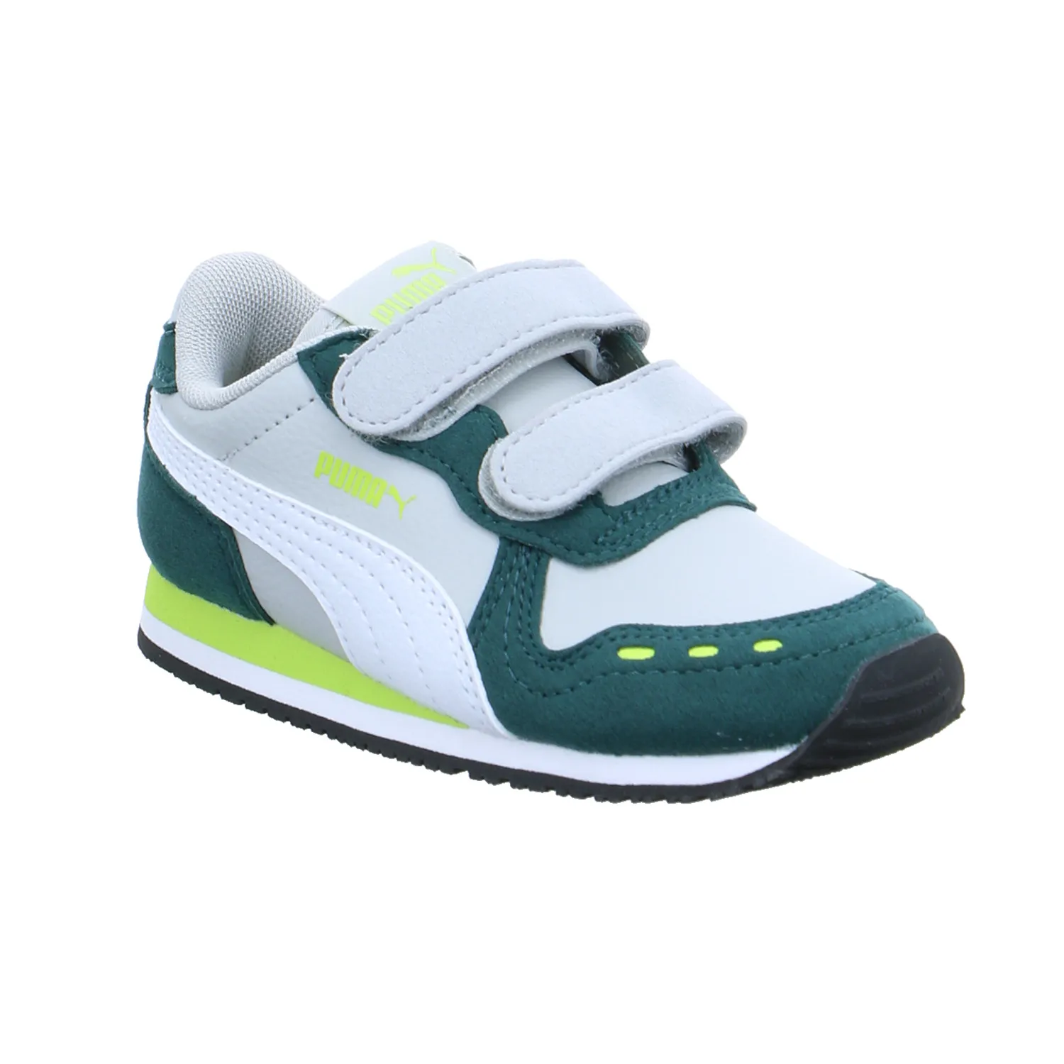 PUMA unisex Sneaker Baby-Sport-Bottine Grün Lederimitat PUMA unisex Sneaker Baby-Sport-Bottine Grün Lederimitat