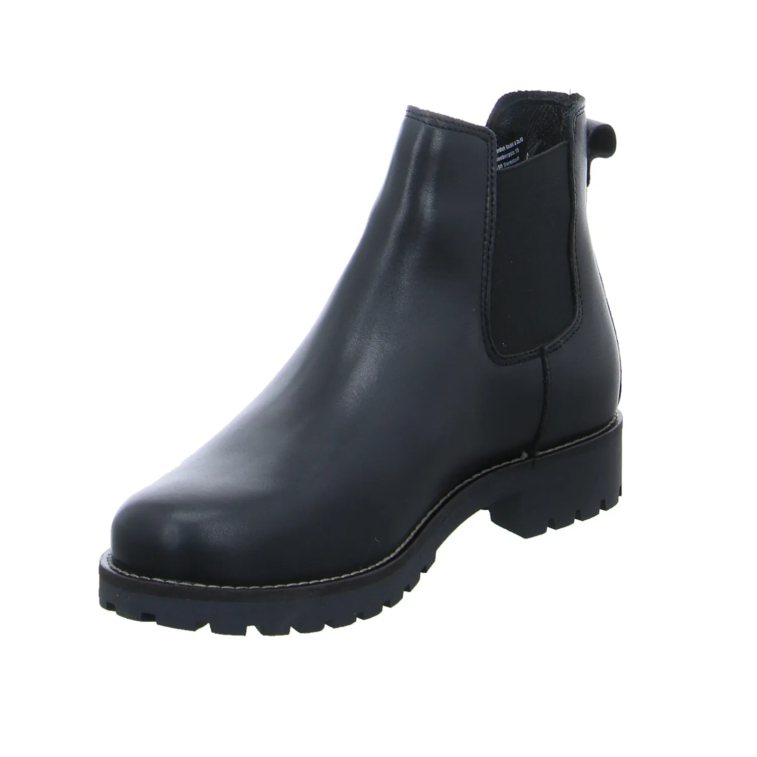 SCHUHENGEL mit Lammfellfutter Boot Schwarz Leder SCHUHENGEL mit Lammfellfutter Boot Schwarz Leder