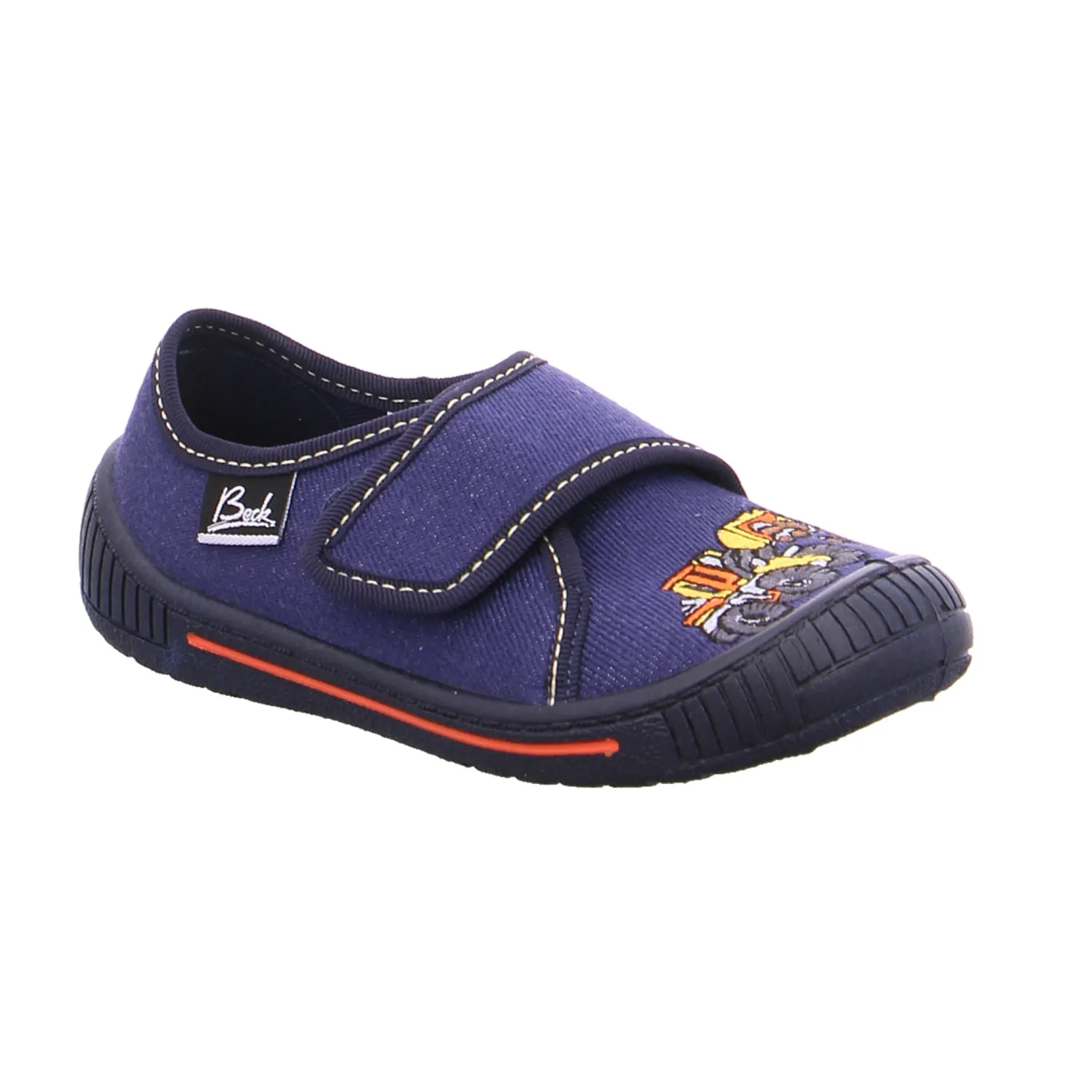 BECK Jungenhausschuh Kinder-Hausschuh Blau Textil BECK Jungenhausschuh Kinder-Hausschuh Blau Textil