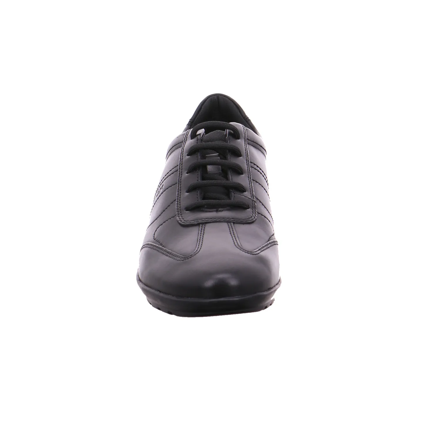 GEOX Halbschuhe Sneaker Schwarz Leder 