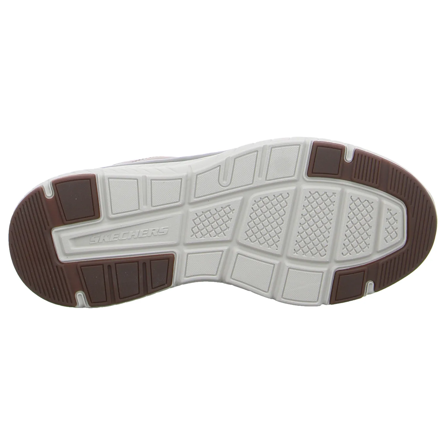 SKECHERS Air-Cooled Arch Fit Halbschuhe Sneaker Stoff Taupe Synthetik 