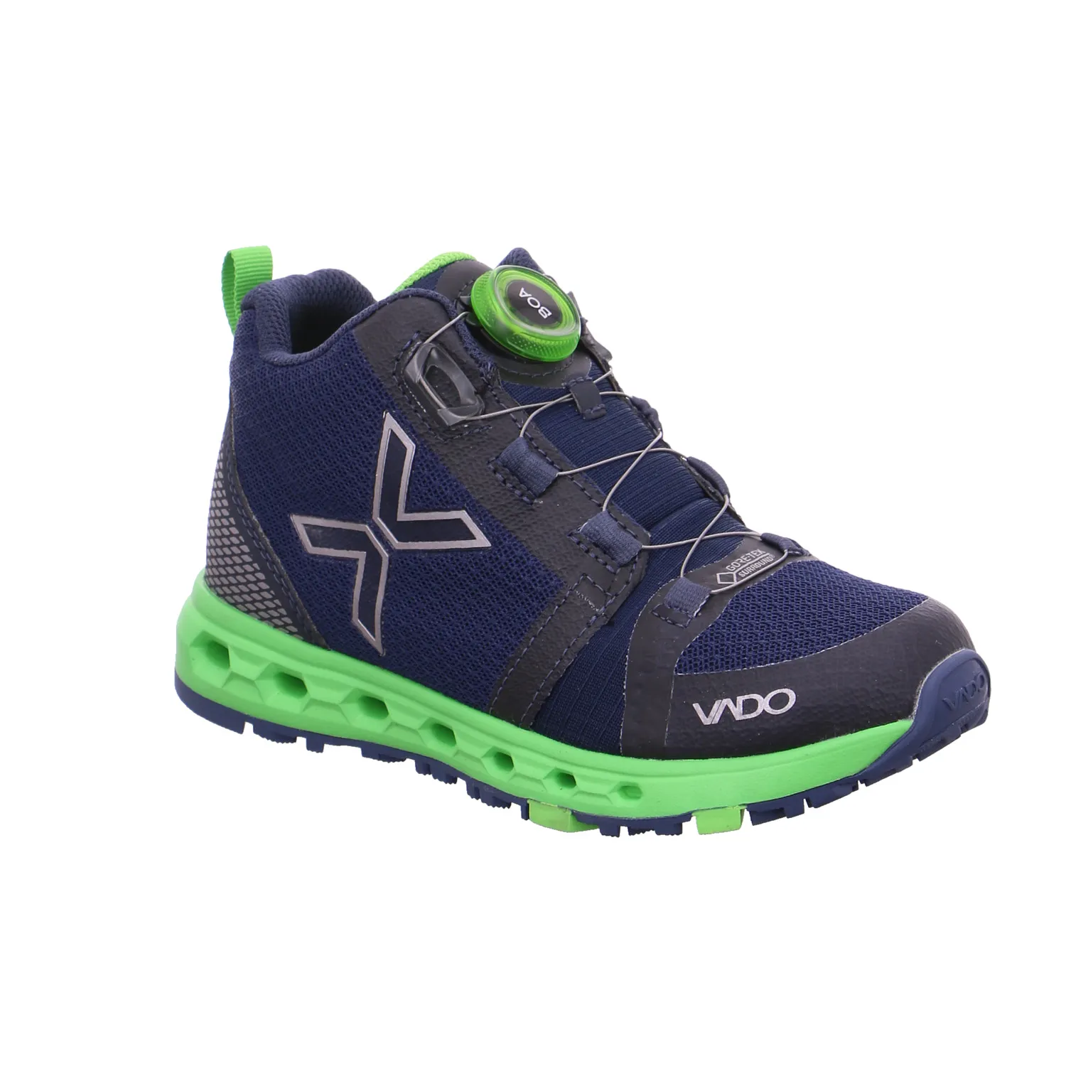 VADO Sneaker high Jugend-Boot Blau Textil VADO Sneaker high Jugend-Boot Blau Textil