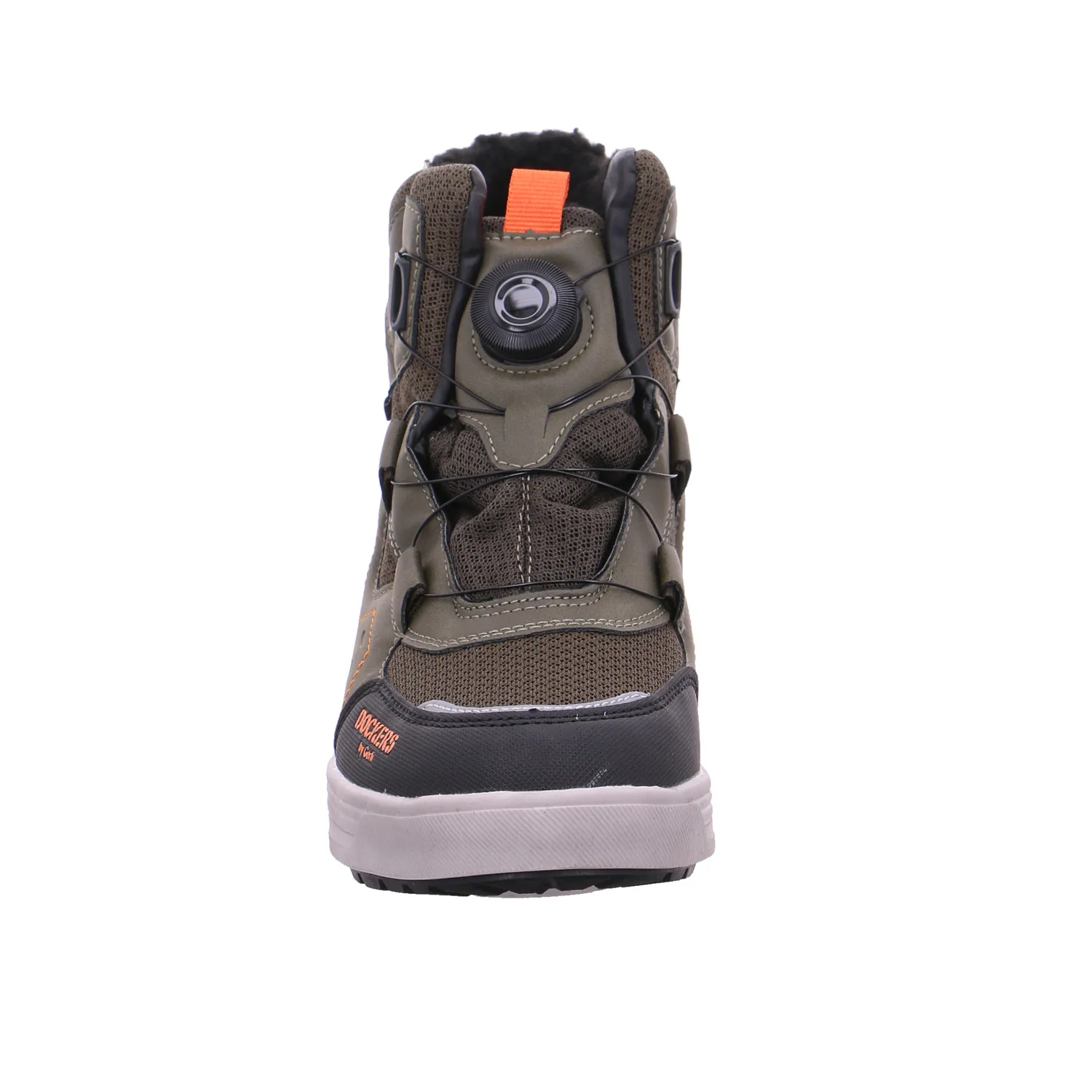 DOCKERS Winter-Boot Jungen-Winter-Bottine Olive Lederimitat DOCKERS Winter-Boot Jungen-Winter-Bottine Olive Lederimitat