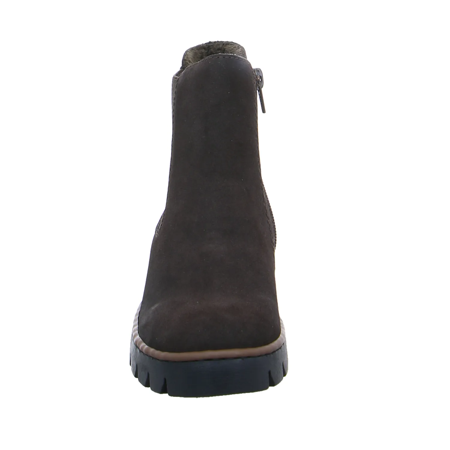 RIEKER Stiefelette Braun Lederimitat RIEKER Stiefelette Braun Lederimitat