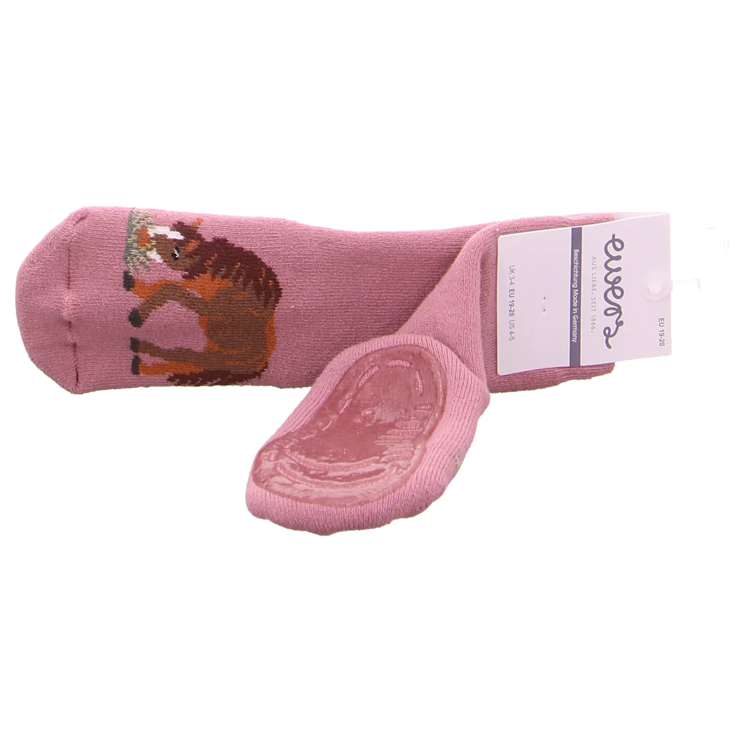 EWERS Vollsohle, Pferd Antirutsch-Socken Rosa Textil EWERS Vollsohle, Pferd Antirutsch-Socken Rosa Textil