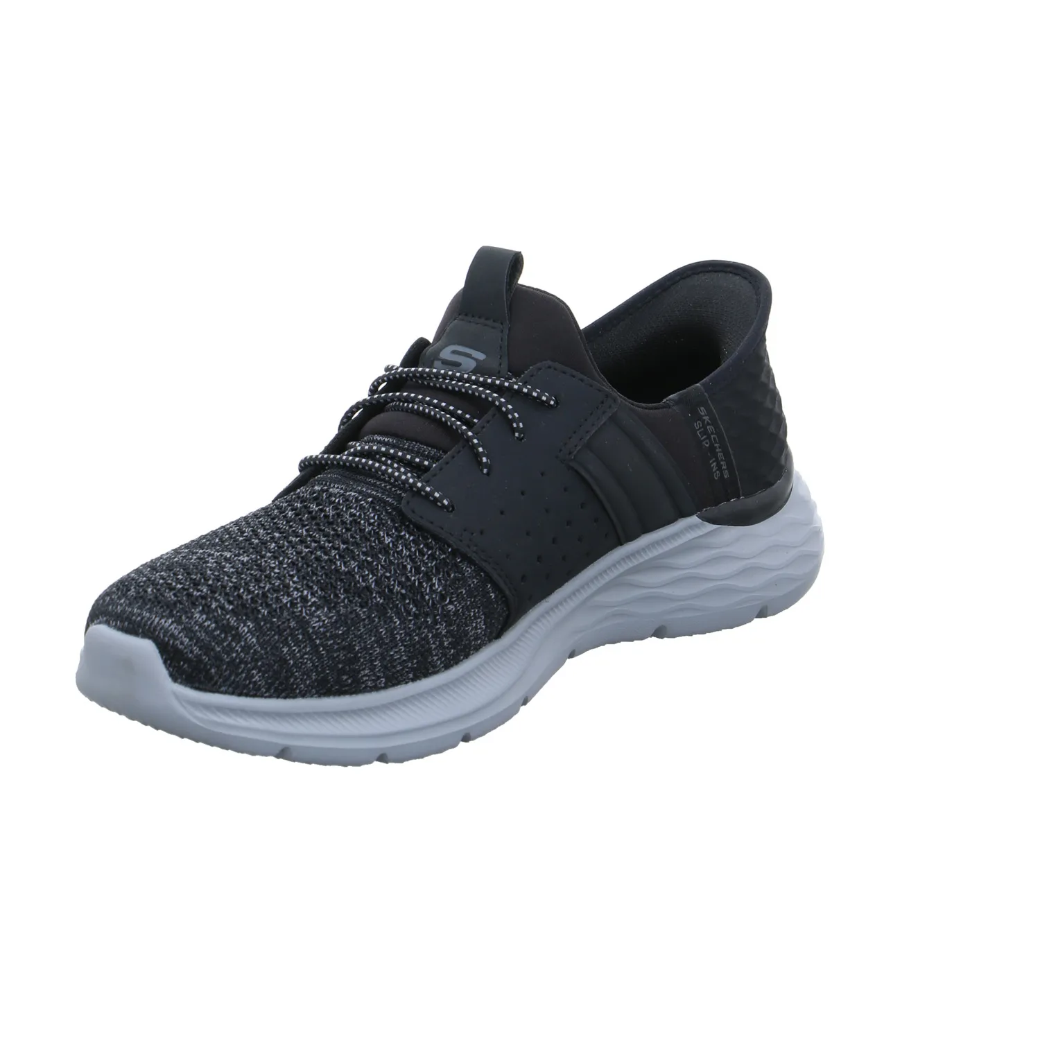 SKECHERS Air-Cooled Memory Foam Halbschuhe Sneaker Stoff Schwarz Synthetik SKECHERS Air-Cooled Memory Foam Halbschuhe Sneaker Stoff Schwarz Synthetik