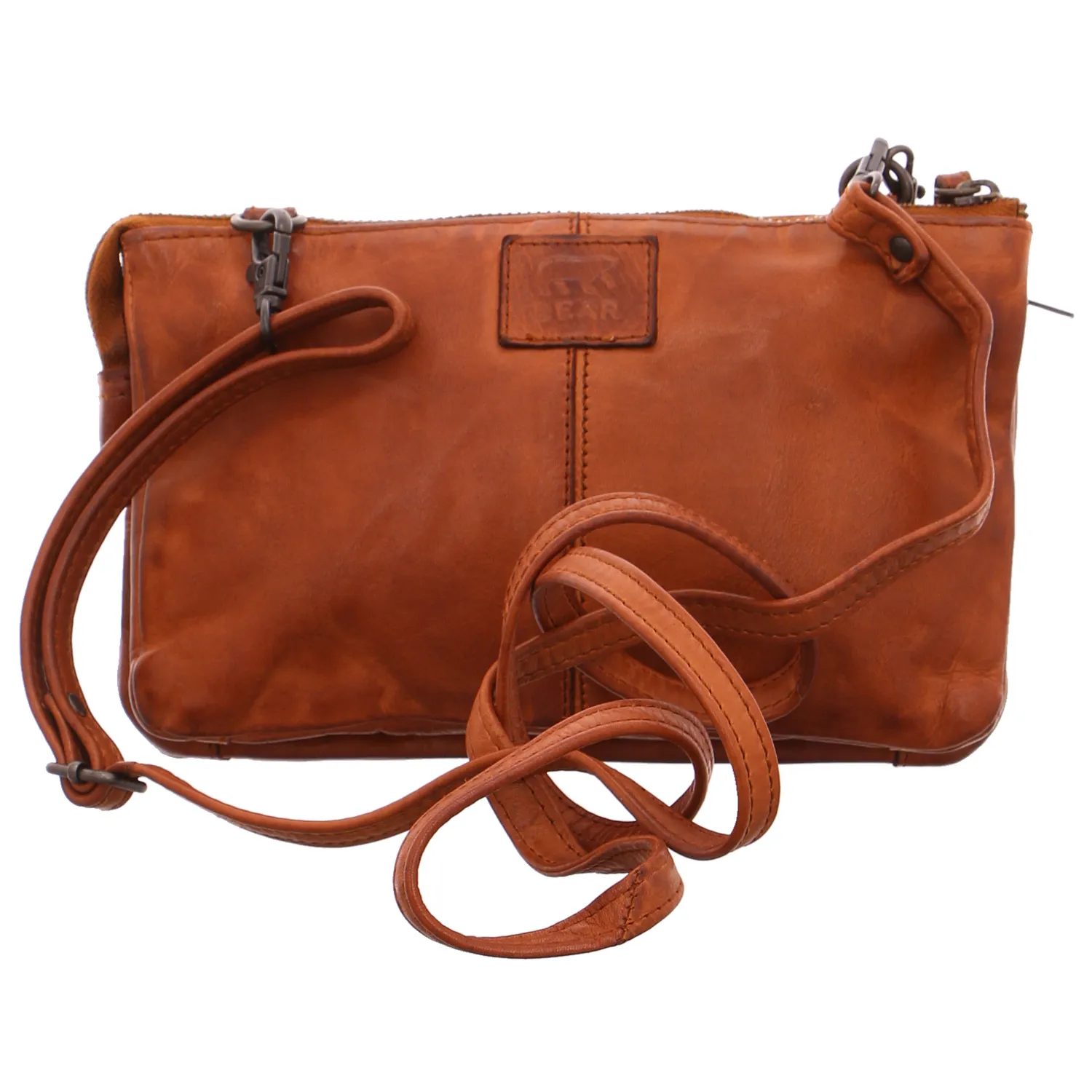 BEAR DESIGN Umhängetasche Cognac Leder BEAR DESIGN Umhängetasche Cognac Leder