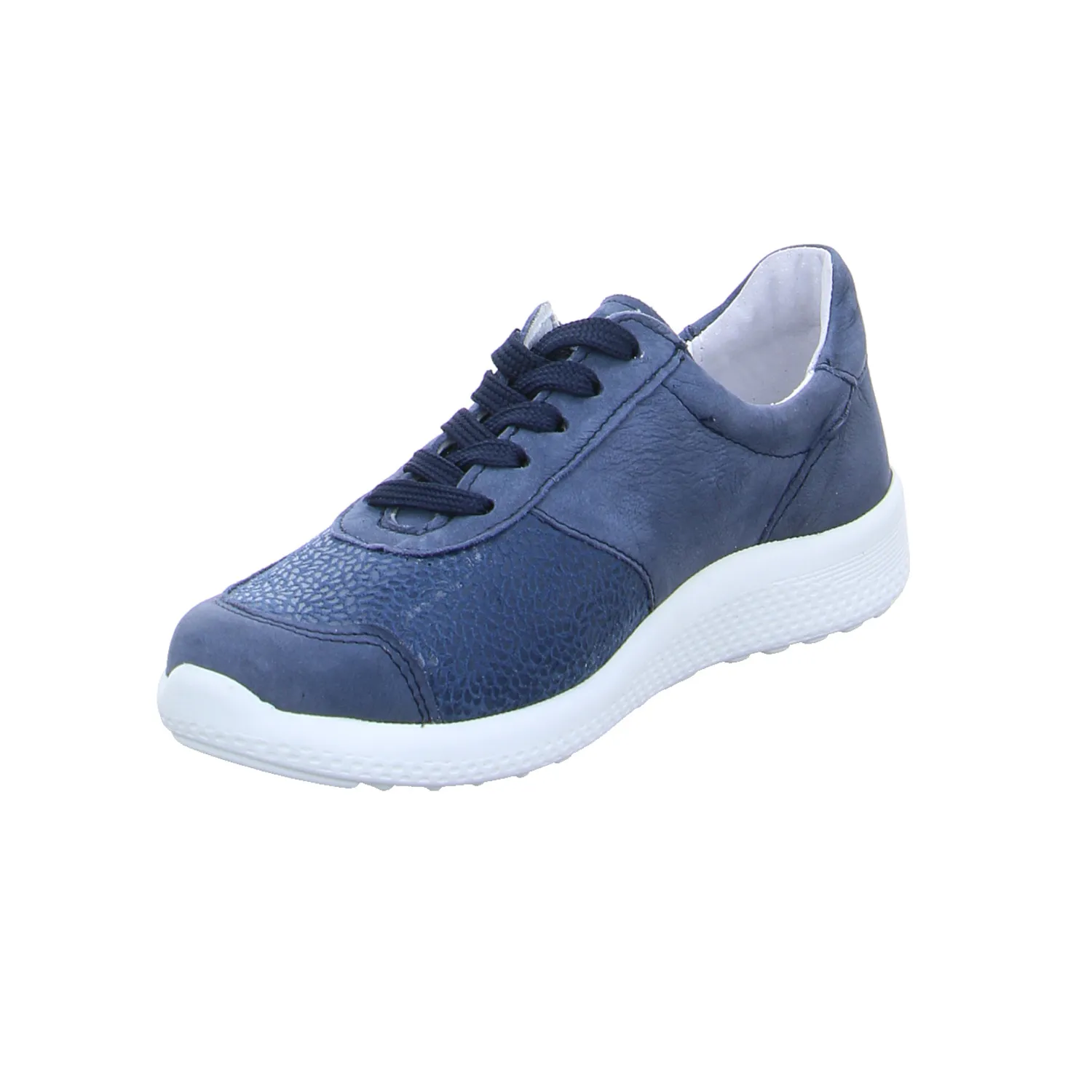 VAN DER LAAN Comfort-Schnürer Blau Leder VAN DER LAAN Comfort-Schnürer Blau Leder