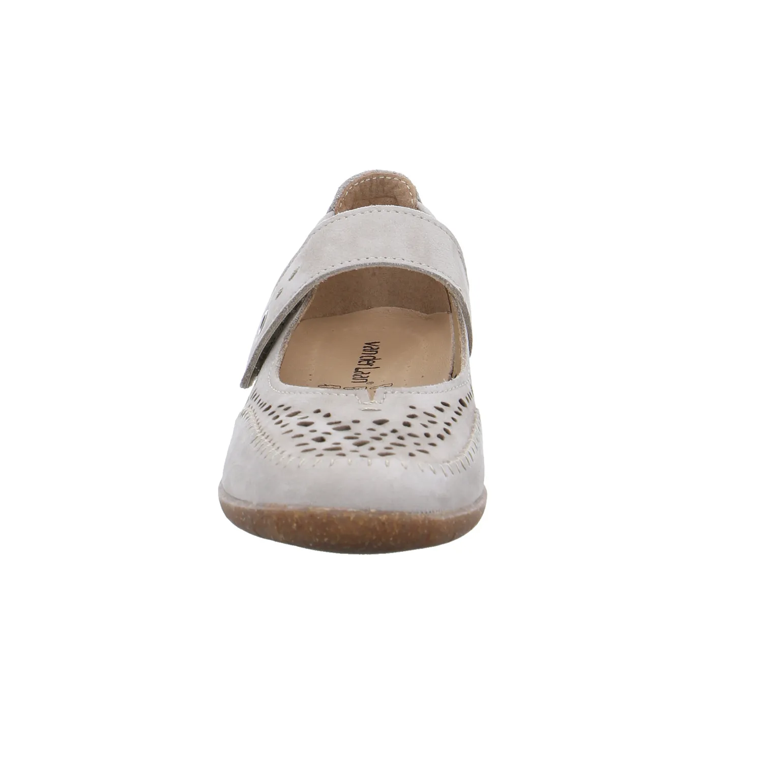 VAN DER LAAN Comfort-Ballerina Beige Leder VAN DER LAAN Comfort-Ballerina Beige Leder