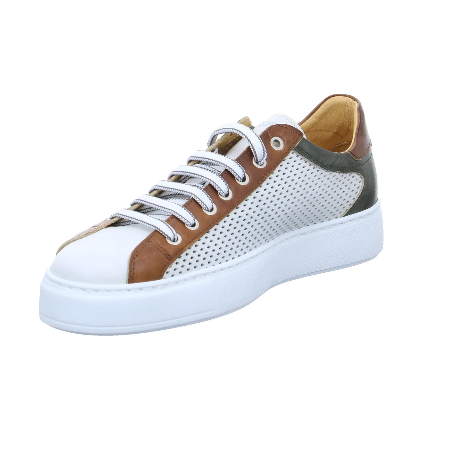 EXTON Halbschuhe Sneaker Weiss Leder EXTON Halbschuhe Sneaker Weiss Leder