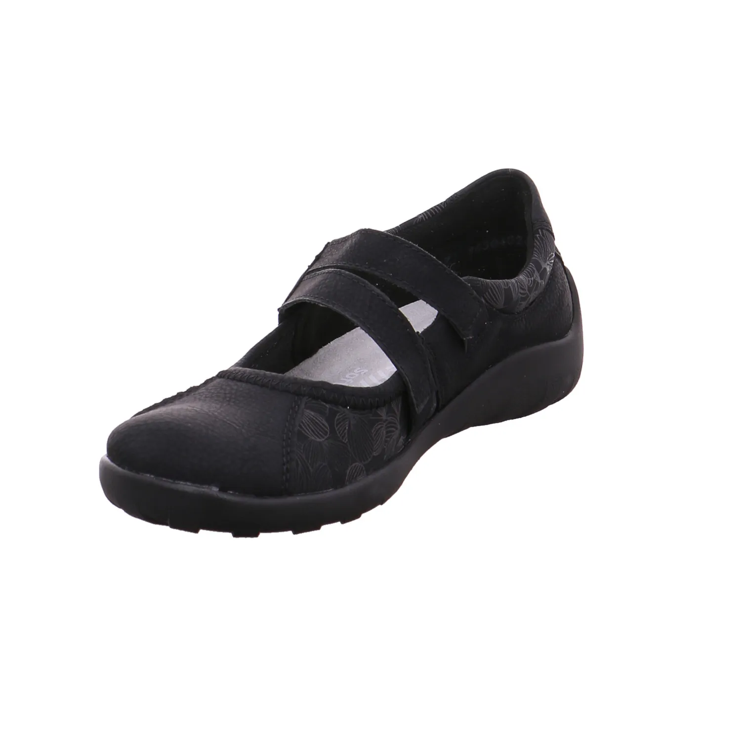 REMONTE mit Wechselfussbett Ballerina Schwarz Lederimitat REMONTE mit Wechselfussbett Ballerina Schwarz Lederimitat