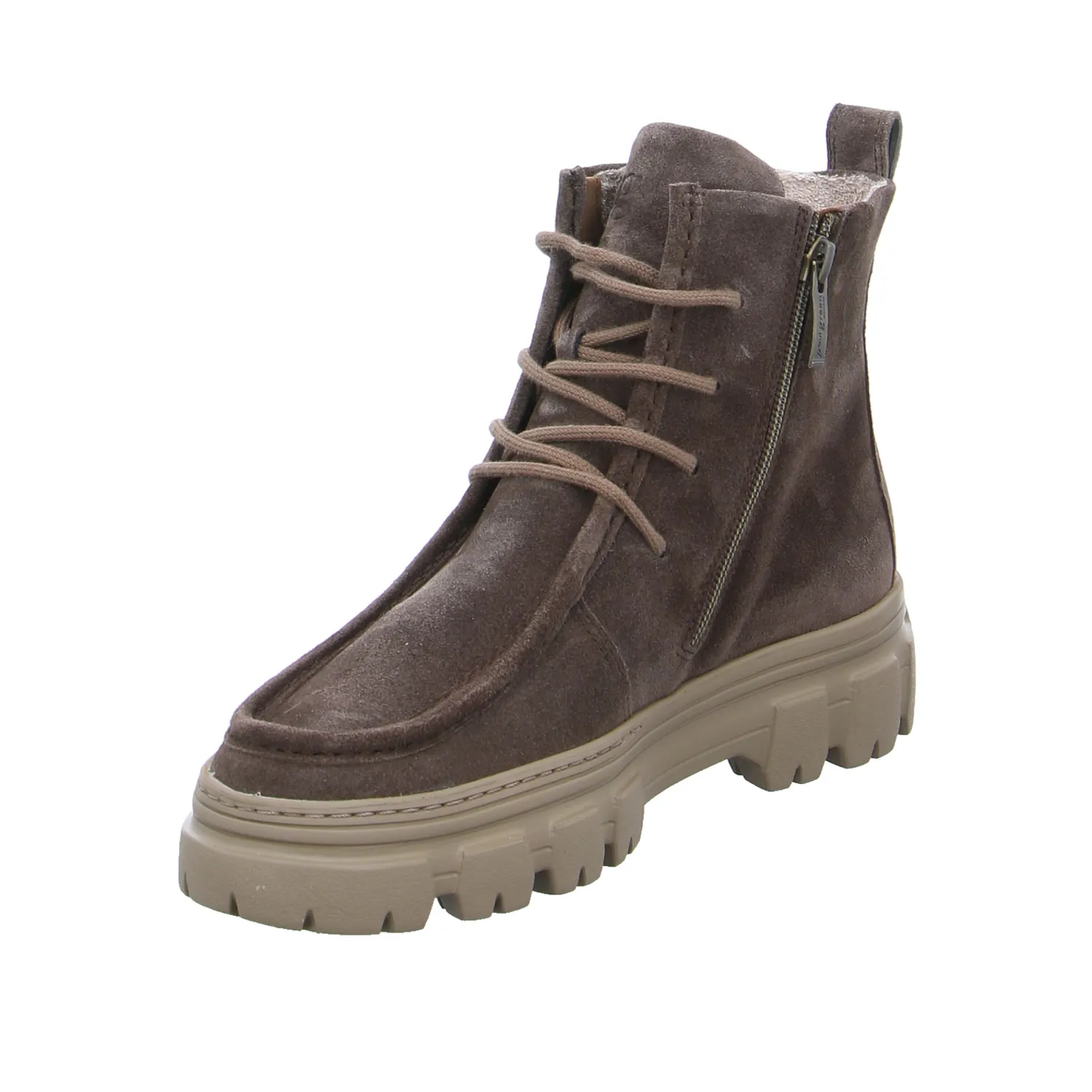 PAUL GREEN Boot Mittelbraun Leder 