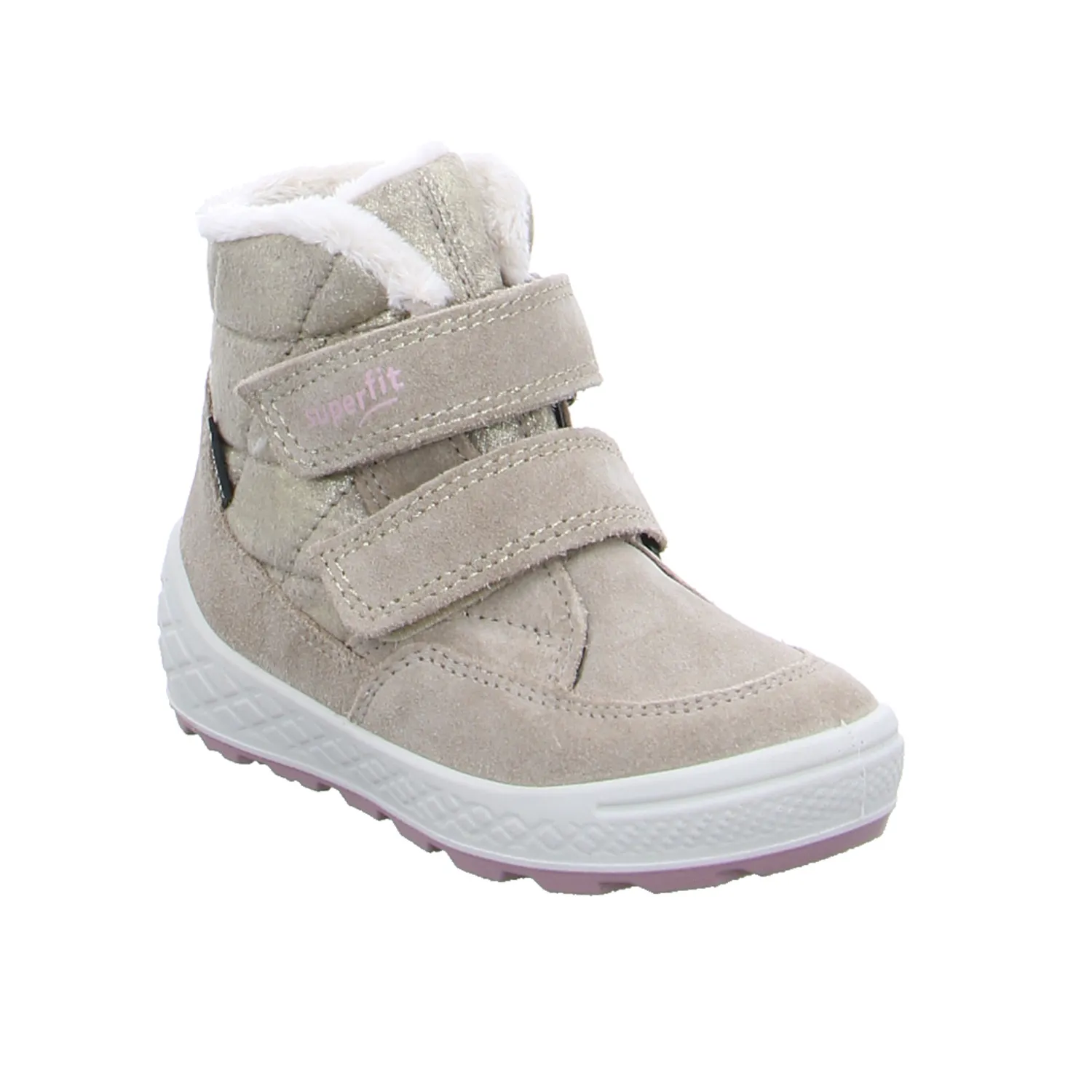 SUPERFIT Kleinkinder-Winter-Bottine Natural Textil  Baby-Boot 