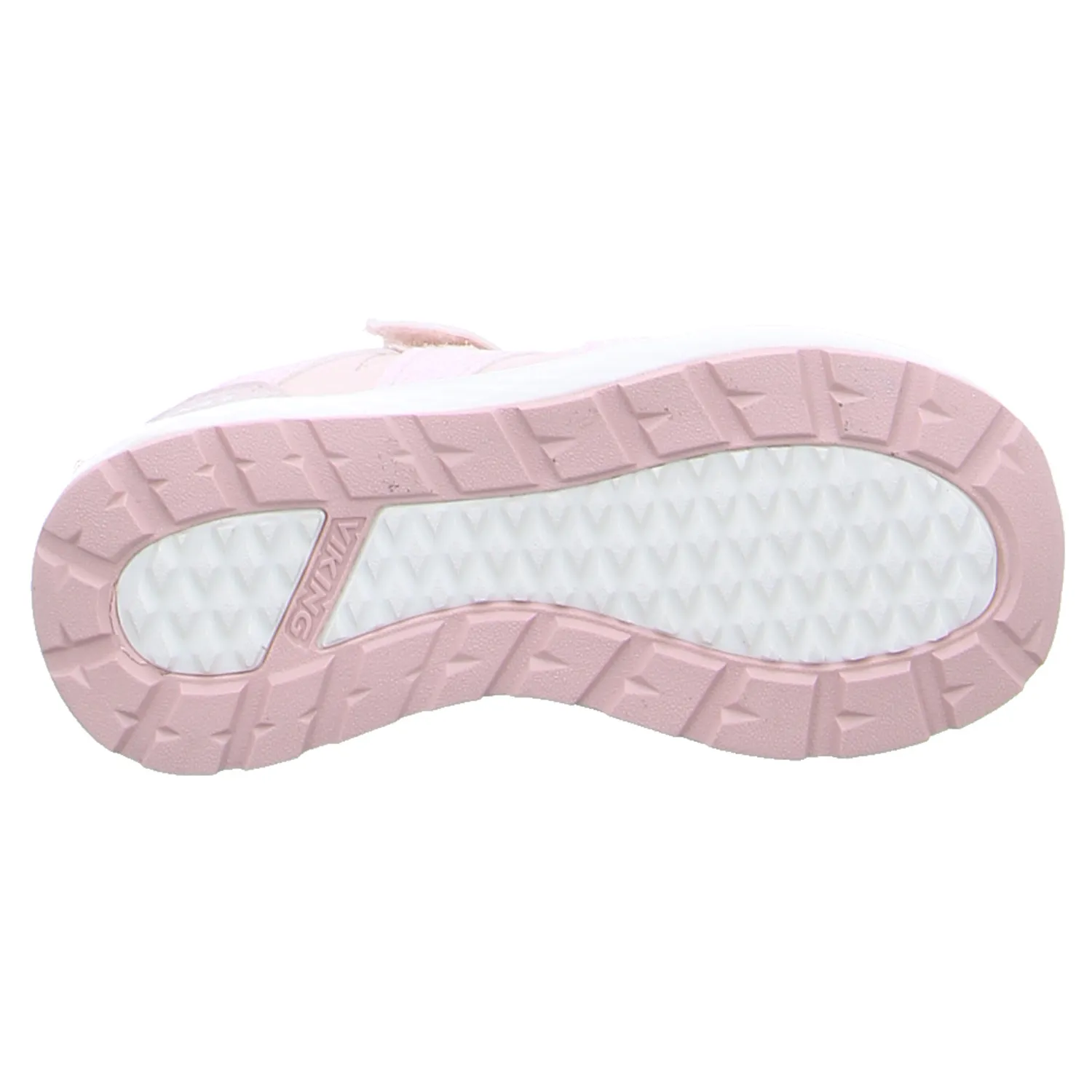 VIKING Sneaker Kleinkinder-Halbschuh Klett Rosa Textil 