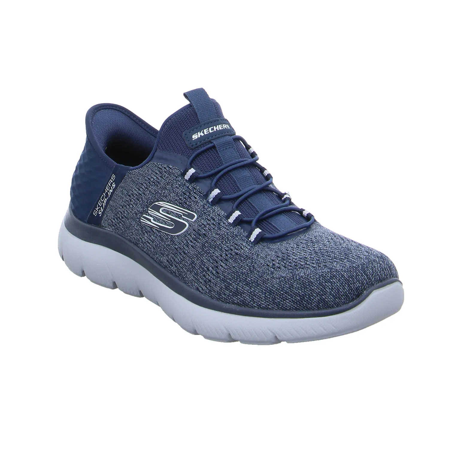 SKECHERS Air-Cooled Memory Foam Halbschuhe Sneaker Stoff Blau Synthetik SKECHERS Air-Cooled Memory Foam Halbschuhe Sneaker Stoff Blau Synthetik
